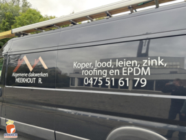 🤜Voor onze Klant die Werkzaam is als Dakwerker, zijn Camionette beletterd🤛