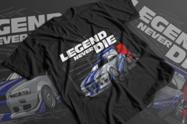 T-Shirt: Paul Walker Nissan Skyline Legend Never Die