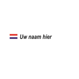 Nederlandse Vlag + Naam
