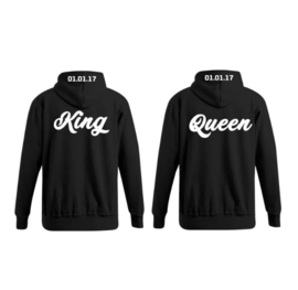 Hoodie King & Queen + Datum