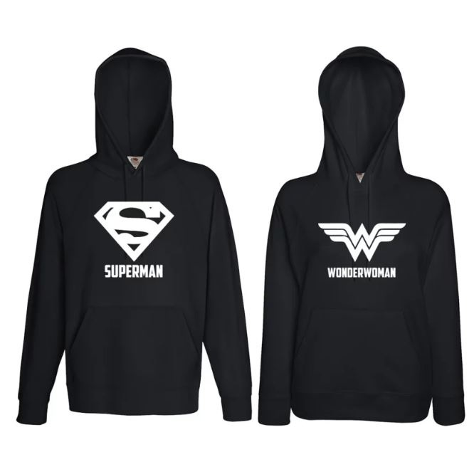 Hoodie Superman & Superwoman