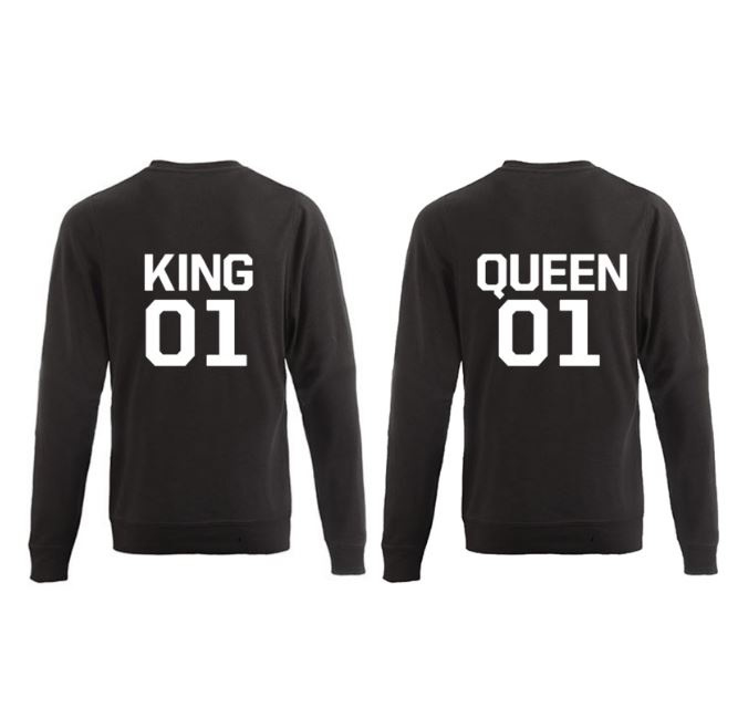 Sweater King & Queen + rugnummer