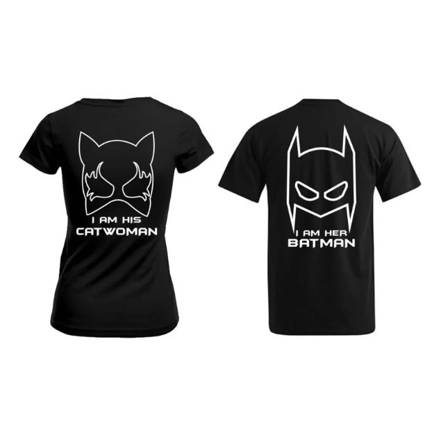 T-shirt Batman & Catwoman