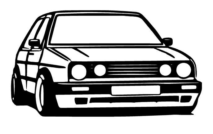 Vector 3 2. Volkswagen Golf mk3 вектор. VW mk2 Sticker. Наклейки Фольксваген гольф 2. Раскраска Фольксваген гольф 2.