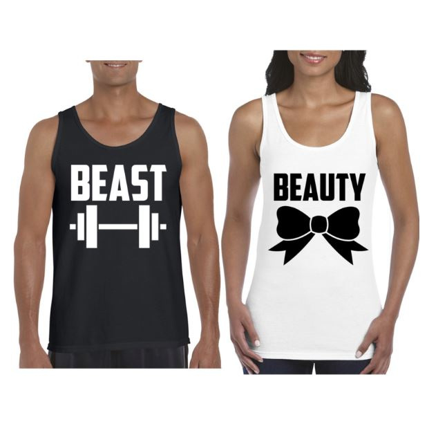 Tanktop Beaty & Beast (Black&White)