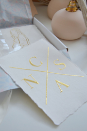 Gouden letter print
