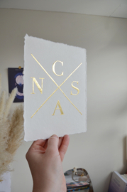 Gouden letter print