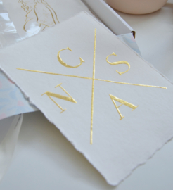 Gouden letter print