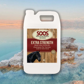 Soos Pets Extra Strength Dead Sea Minerals Shampoo (paard) | 4 liter