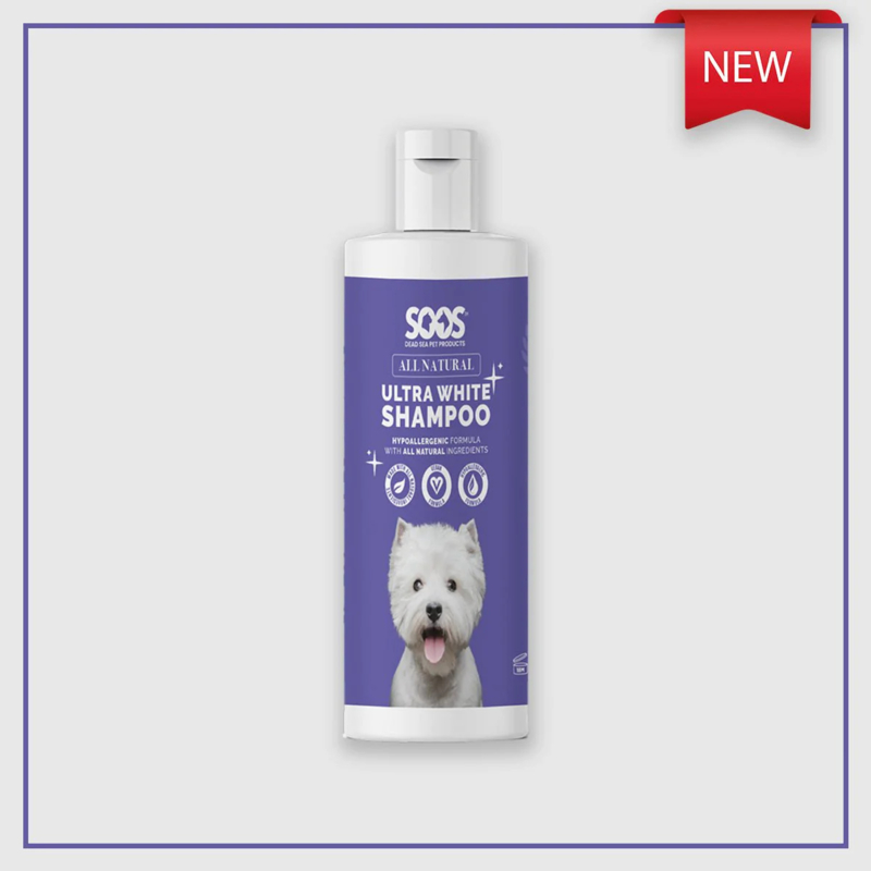 Soos Pets All Natural Ultra White Shampoo | 500 mL