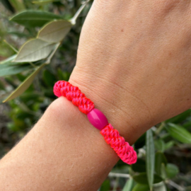 Pelito - Haarelastiek / armband - Neon Pink