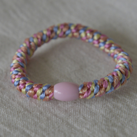 Pelito - Haarelastiek / armband - Roze / Blauw / Beige / Glitter