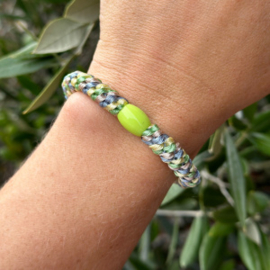 Pelito - Haarelastiek / armband - Green/Blue/Yellow