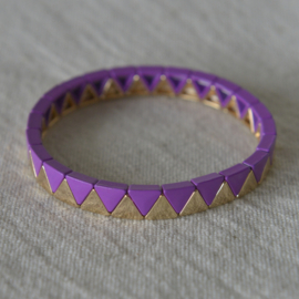 Armband -Triángulo - Violeta