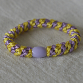 Pelito - Haarelastiek / armband - Geel/Paars