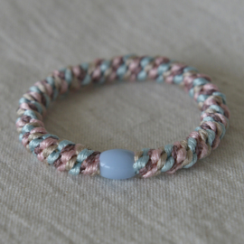 Pelito - Haarelastiek / armband - Pink/ purple/blue/beige