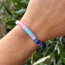 Armband - Boho  - Pink/Blue