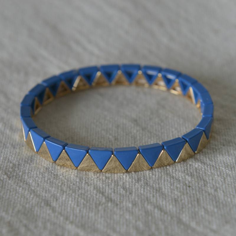 Armband -Triángulo - Azul