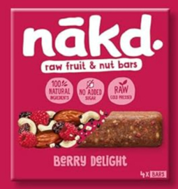 NAKD - Pure fruit -en noten reep - Bessen Genot / Berry Delight