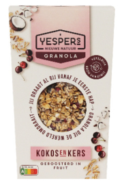 Yespers - Granola - Kokos & Kers (400 gr)
