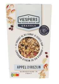 Yespers - Granola - Appel & Rozijn (400 gr)