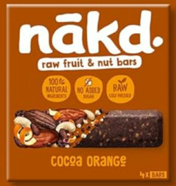 NAKD - Pure fruit -en noten reep - Cocoa Orange / Cacao Sinaasappel