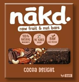 NAKD - Pure fruit -en noten reep - Cocoa Delight / Cacao genot