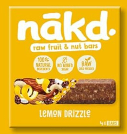 NAKD - Pure fruit -en noten reep - Citroen Motregen / Lemon Drizzle