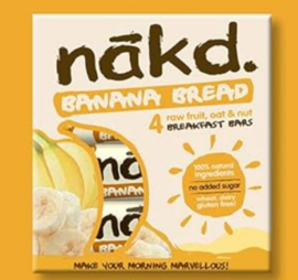 NAKD - Pure fruit -en noten reep - Banana Bread / Bananen Brood