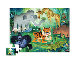 Crocodile Creek Vloerpuzzel Wild Kingdom - 36 stukjes