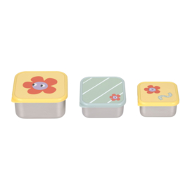 Lässig Snackboxen RVS Happy Trails Flower