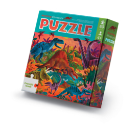 Crocodile Creek Foliepuzzel Dazzling Dinosaurs - 60 stukjes