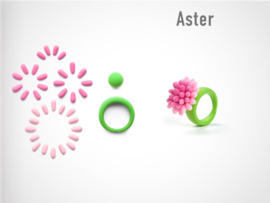 Hey Clay Boetseerklei Bijou Flower Rings