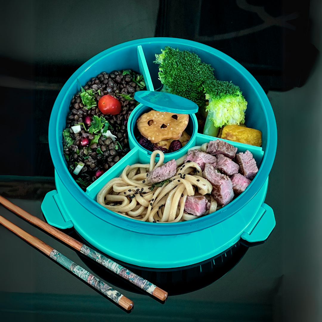 Yumbox Poke Bowl 3 vakken - Lagoon Blue