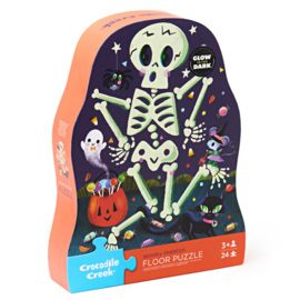 Crocodile Creek Vloerpuzzel Spooky Skeleton - 24 stukjes