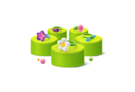 Hey Clay Boetseerklei Bijou Flower Rings