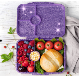 Lekkabox® Glamour Lunchbox 4 vakken - Purple