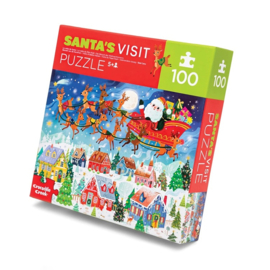 Crocodile Creek Puzzel Santa's Visit - 100 stukjes