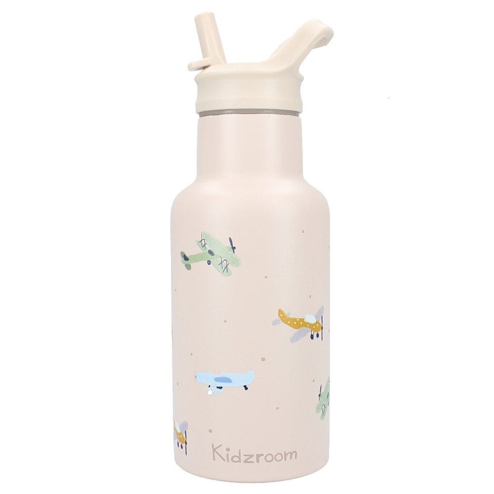 Kidzroom Drinkfles Small Talk Beige RVS