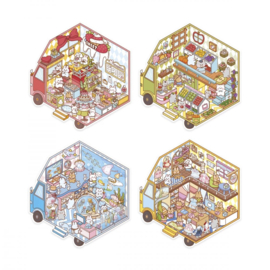 Janod Cosy Stickers - Tiny Trucks
