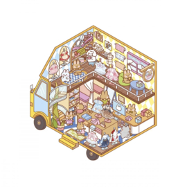 Janod Cosy Stickers - Tiny Trucks