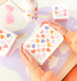 A Little Lovely Company RVS Lunchbox Hartjes
