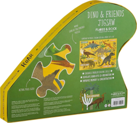 Floss & Rock Puzzel Dinosaurs - 40 stukjes