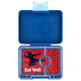 Yumbox Snack 3 vakken Ninja Blue - Kung Fu
