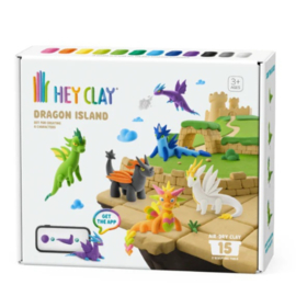 Hey Clay Boetseerklei Dragon Island - 6 figuren