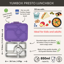 Yumbox Presto RVS Remy Lavender