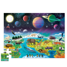 Crocodile Creek Puzzel Above & Below Earth and Space - 48 stukjes