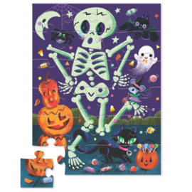 Crocodile Creek Vloerpuzzel Spooky Skeleton - 24 stukjes