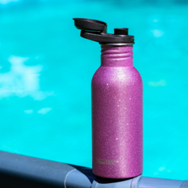 Lekkabox® Drinkfles Glitter Pink RVS 500 ml