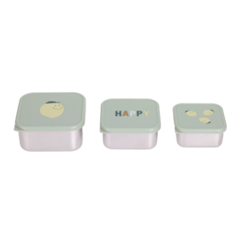 Lässig Snackboxen RVS Happy Fruits Lemon